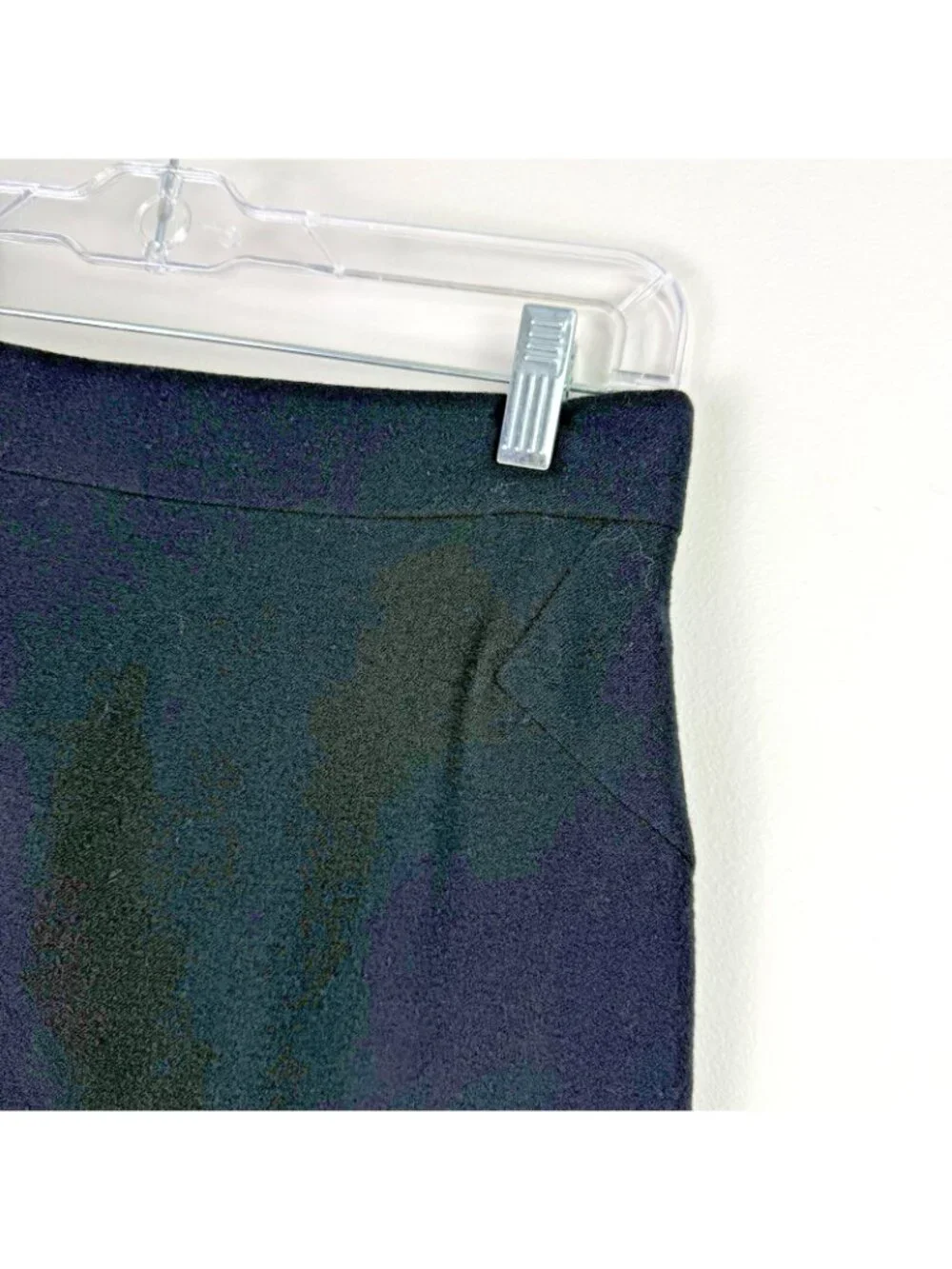 Givenchy Black Virgin Wool Knee Length Skirt Womens M US8 Pencil Designer - Picture 5 of 9